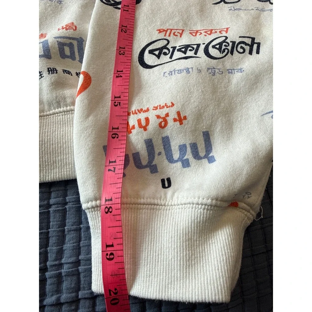 Coca-Cola International All Over Print Crewneck Sweatshirt Y2K Streetwear Global